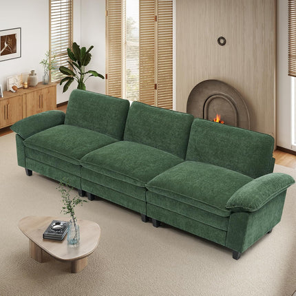 118" Modular Comfy Cloud Sectional Sofa