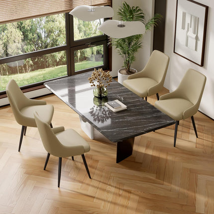 Modern Thick Cushion Dining Chairs Set of 6