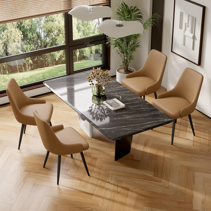 Modern Thick Cushion Dining Chairs Set of 6
