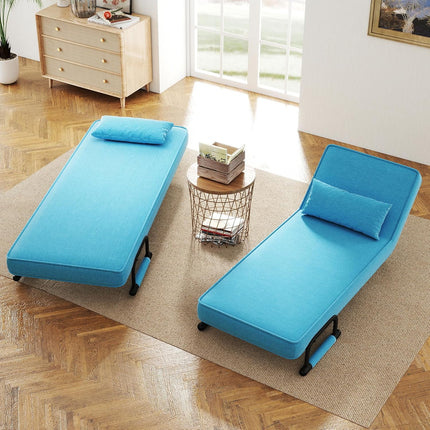 Folding Sofa Bed Recliner with Adjustable Backrest