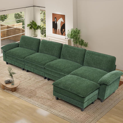 118" Modular Comfy Cloud Sectional Sofa