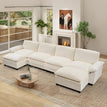 Beige-chenille / 154 Inch-U