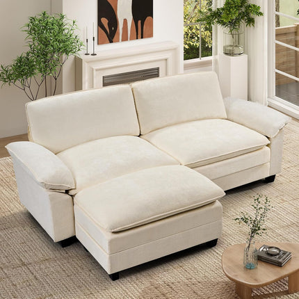 118" Modular Comfy Cloud Sectional Sofa