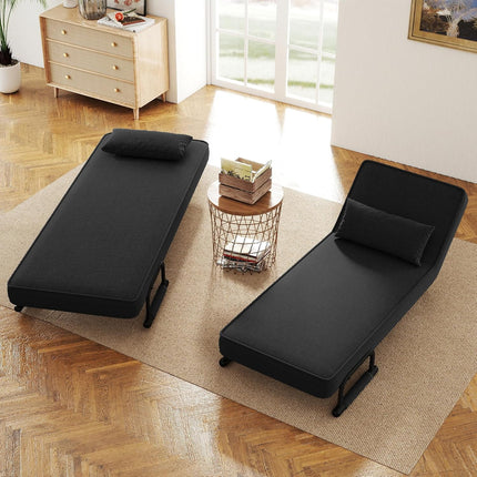 Folding Sofa Bed Recliner with Adjustable Backrest