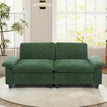 Green-chenille / 86 Inch-Loveseat
