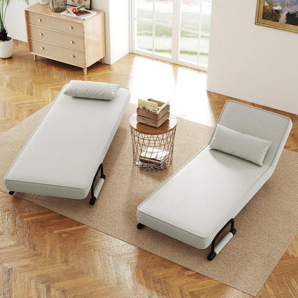 Folding Sofa Bed Recliner with Adjustable Backrest
