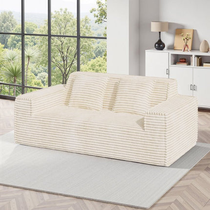 75" Corduroy Loveseat Sofa