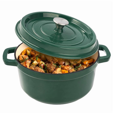 6.5 QT Enameled Cast Iron Dutch Oven with Lid