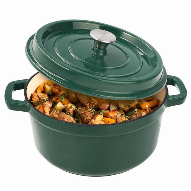 6.5 QT Enameled Cast Iron Dutch Oven with Lid
