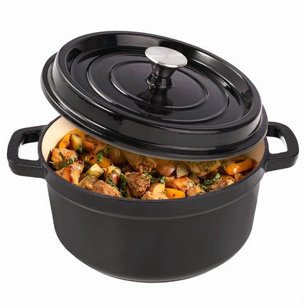 6.5 QT Enameled Cast Iron Dutch Oven with Lid