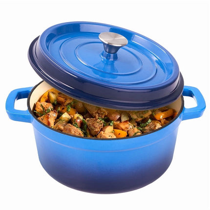 6.5 QT Enameled Cast Iron Dutch Oven with Lid