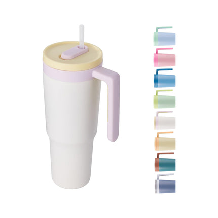 40oz Triple-Insulated Stainless Steel Tumbler with Straw & Infuser