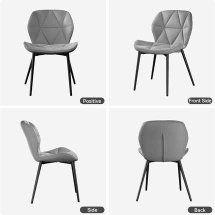 Modern Dining Chairs with Waterproof Surface Set of 2