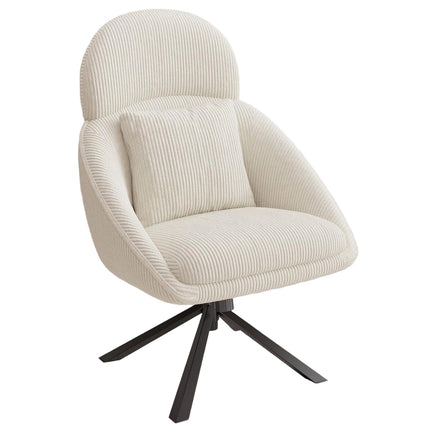 Modern Swivel Oversized Upholstered Corduroy Lounge Chair