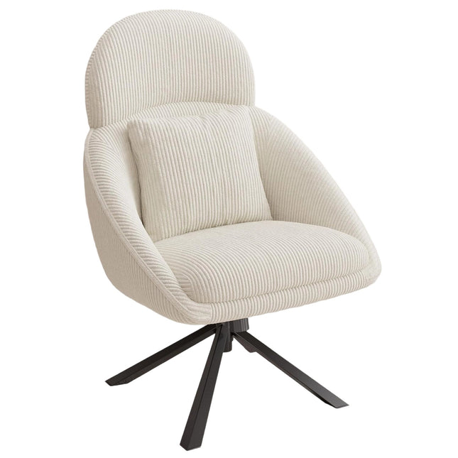 Modern Swivel Oversized Upholstered Corduroy Lounge Chair