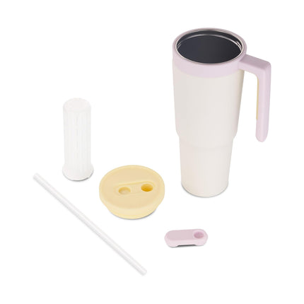 40oz Triple-Insulated Stainless Steel Tumbler with Straw & Infuser