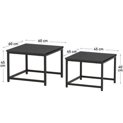 Square Nesting Coffee Table Set