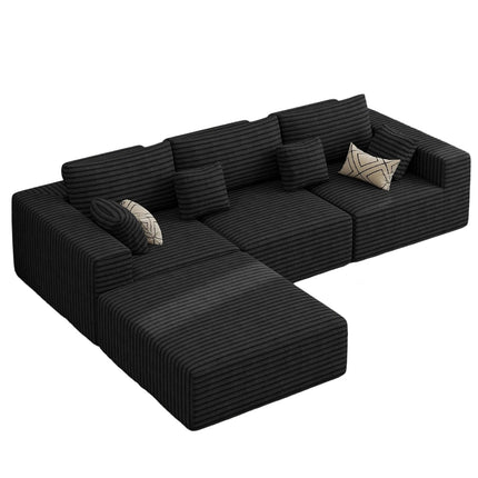113" Modular Sectional Sofa Convertible L-Shaped Cloud Couches