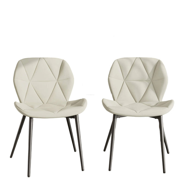 Modern Dining Chairs with Waterproof Surface Set of 2