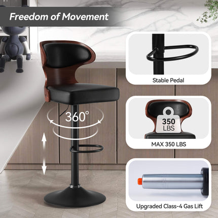 Adjustable Bar Stools Set of 2