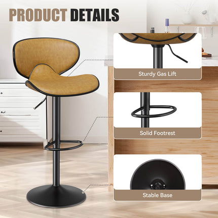 Bar Stools Set of 2 for Kitchen Counter