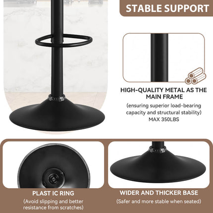 Swivel Bar Stool Set Of 2