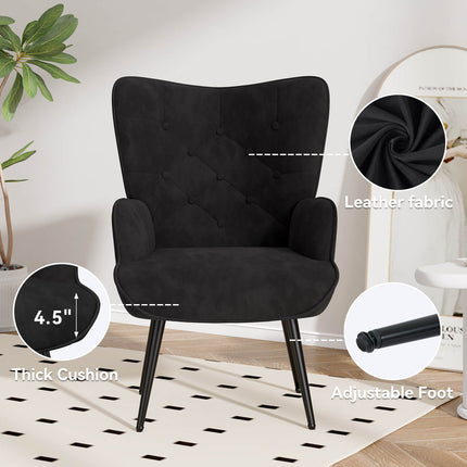 Mid Century Modern Velvet Accent Chair