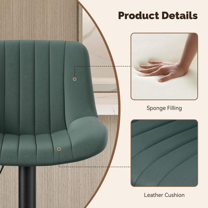 2-Piece Bar Stool Set For Kitchen