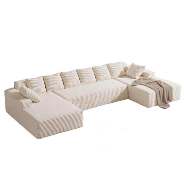131'' Cloud Sectional Couches with Chaise Lounge