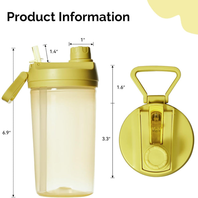 12oz BPA-Free Kids Water Bottle Leak-Proof with Straw & Handle