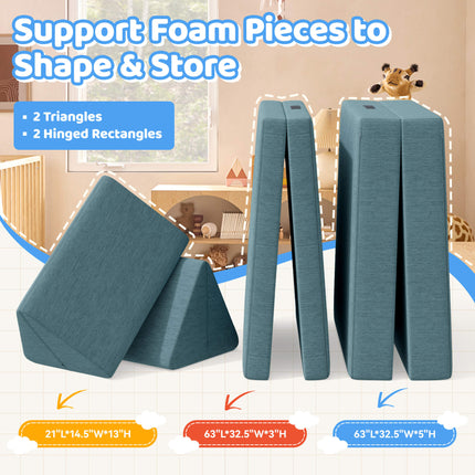 Kids Play Modular Couch Versatile Great for Imaginative Forts