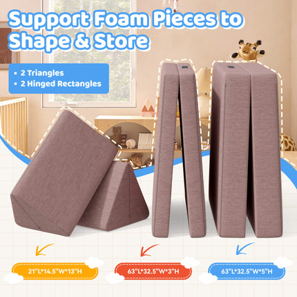 Kids Play Modular Couch Versatile Great for Imaginative Forts
