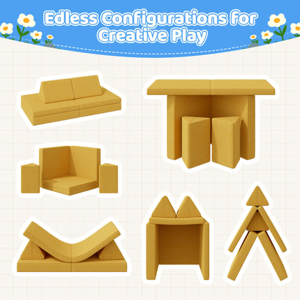 Kids Play Modular Couch Versatile Great for Imaginative Forts