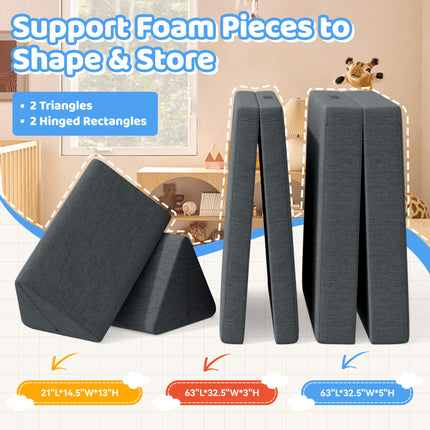 Kids Play Modular Couch Versatile Great for Imaginative Forts