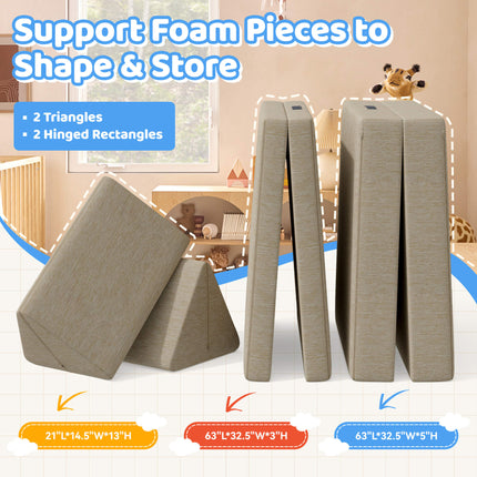Kids Play Modular Couch Versatile Great for Imaginative Forts
