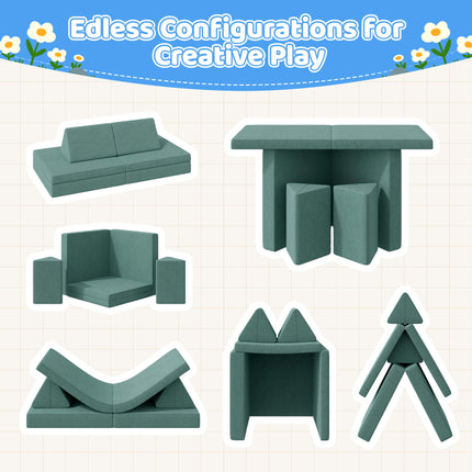 Kids Play Modular Couch Versatile Great for Imaginative Forts