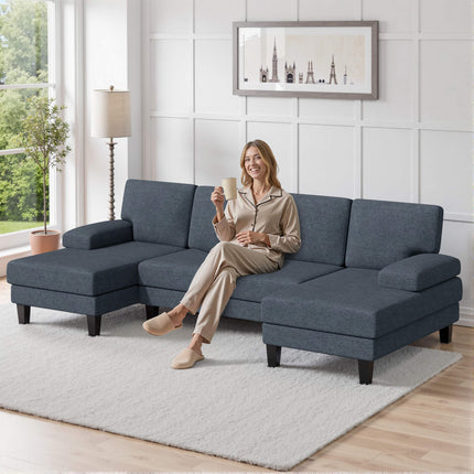 U-Shaped Sectional Sofa Couch