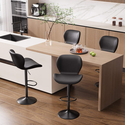 Adjustable Height Swivel Bar Stools Set of 2