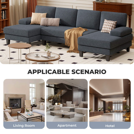 U-Shaped Sectional Sofa Couch