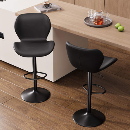 Adjustable Height Swivel Bar Stools Set of 2